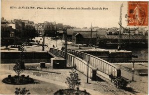 CPA St-NAZAIRE - Place du Bassin - Le Pont rouland de la Nouvelle (222961)