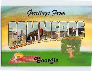 Postcard Greetings From Commerce, Georgia