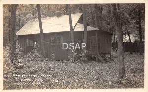 Wisconsin WI Real Photo RPPC Postcard 1924 ELCHO Echo Bay Farm's Resort Cottage