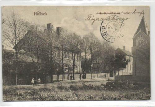 denmark, HOLBÆK, Frk. Knuhtsens Skole (1909) Stamps