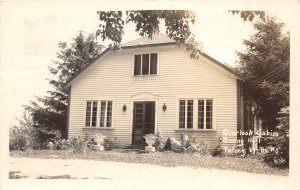 J50/ Putney Vermont RPPC Postcard c1940s Overlook Cabins Dining Hall 184