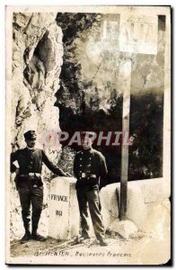 Postcard Old Customs Menton French Army
