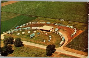 Aerial View, Quality Home Sales Hwy 75 Sioux Center IA Vintage Postcard C31