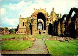 Scotland Melrose Abbey Ruined naive With Great East Window In Background