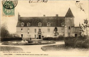 CPA PONS - L'Hotel-de-Ville (104413)