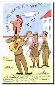 Postcard Modern Army Humor Do you not sleep well