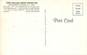 Fort William Henry Motor Lodge Lake George Village NY