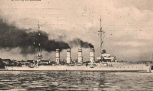WWI Germany Imperial Navy Cruiser SMS Stralsund 1910s Photo