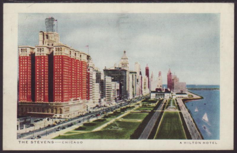 The Stevens Hotel,Chicago,IL Postcard