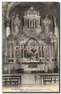 Old Postcard Chateaubriant Master altar of St John & # 39eglise Bere
