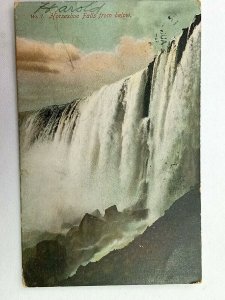 Vintage Postcard 1906 Horseshoe Falls from Below Niagara Falls NY New York