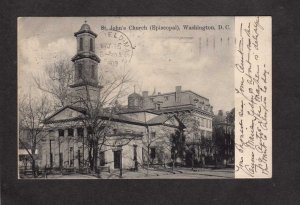 DC St John's Episcopal Church Washington DC 1909 Postcard