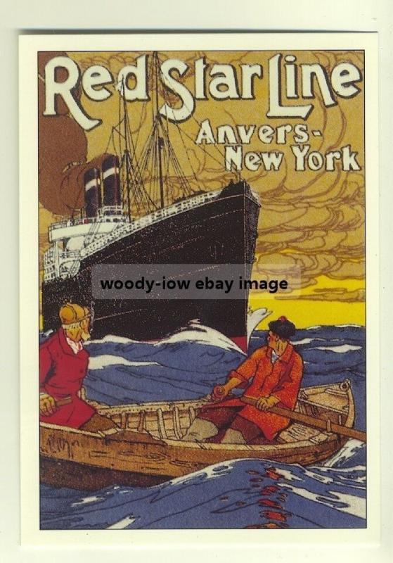 ad2221 - Red Star Line - modern poster advert postcard