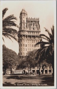 Argentina Buenos Aires Oficina de Ajustes Vintage RPPC C131