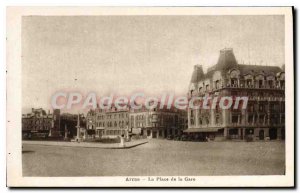 Old Postcard Arras Square Station