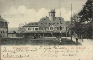 Gruss vom Niederwald Germany Hotel c1900 Postcard