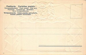 Germany Stamps on Early Embossed Postcard, Unused, Published by Ottmar Zieher