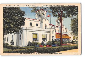 Hot Springs Arkansas AR Postcard 1930-1950 Ozark Baths