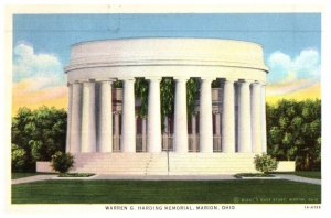 Warren G Harding Memorial Marion Ohio Postcard