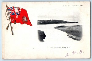 Nova Scotia Canada Postcard The Racquette British Flag Digby 1905 Antique