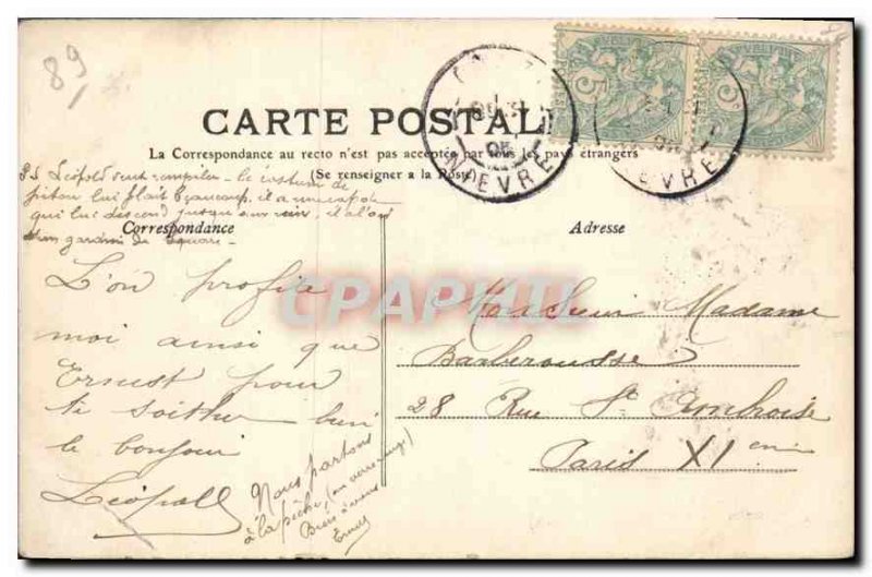 Old Postcard Auxerre Hospital Generale