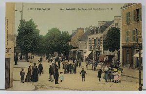 France Cote d'Emeraude Saint Malo Le Boulevard Rochebonne Postcard L7