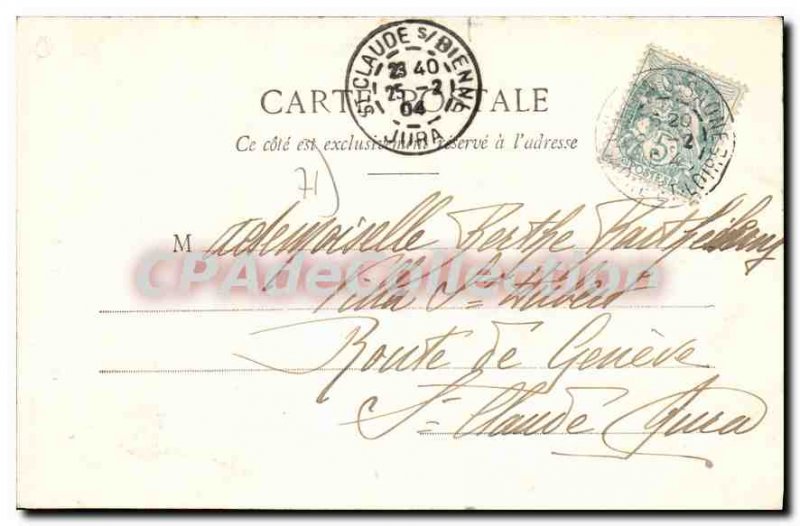 Old Postcard Chalon Saone Monument Chabas