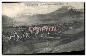 Old Postcard Dauphine THE Mure Vue Generale and Obiou