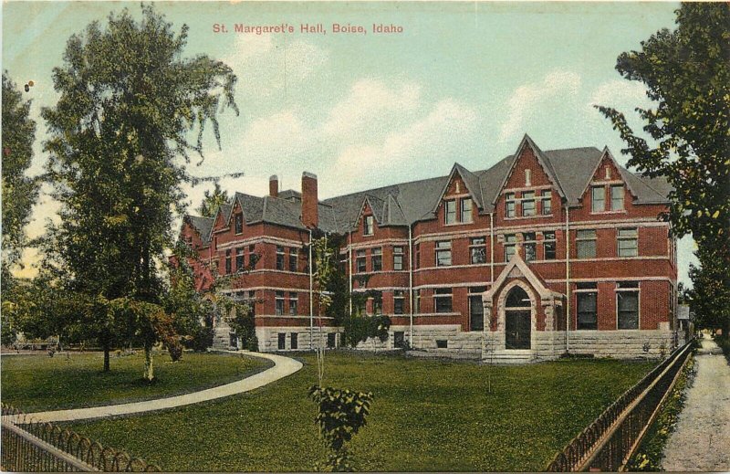 c1910 Postcard; St. Margaret's Hall, Boise ID Girls Prep School, Unposted