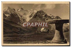 Postcard Old Lautaret La Table d'Orientation Garden and Alpine Glacier Museum...