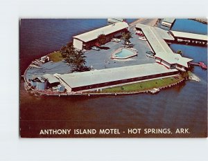 Postcard Anthony Island Motel, Hot Springs, Arkansas