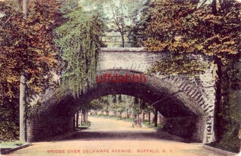 BRIDGE OVER DELAWARE AVENUE, BUFFALO, NY 1912 