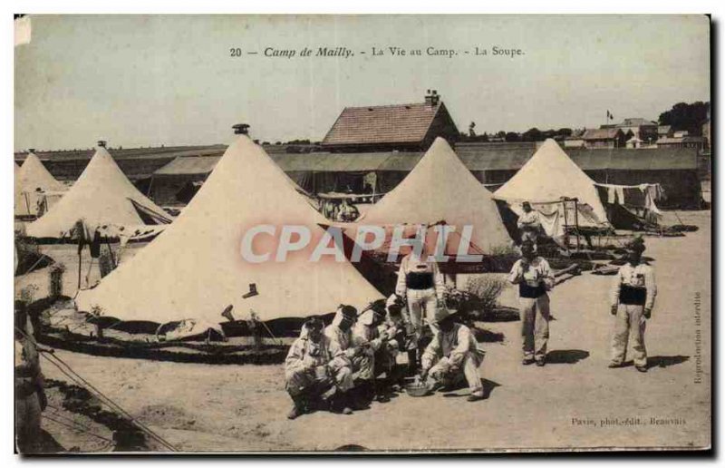 Troyes - Life Camp - Soup Army - Old Postcard