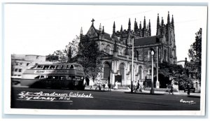 c1940's St. Andrews Cathedral Sydney NSW Australia RPPC Photo Mowbray Postcard