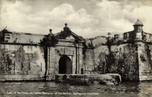 colombia, CARTAGENA, Puerta del Castillo de San Fernando (1930s) RPPC Postcard