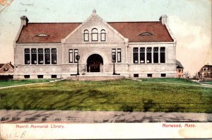 Massachusetts Norwood Morrill Memorial Library 1907