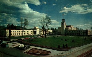 USA State Capitol Santa Fe New Mexico Chrome Postcard 08.65