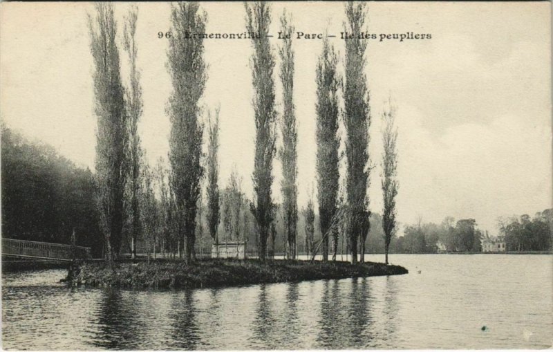 CPA ERMENONVILLE - Le Parc - Ile des peupliers (130694)
