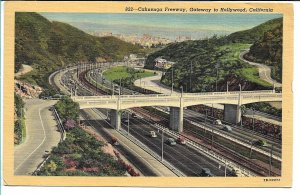 Hollywood, CA - Cahuenga Freeway - 1950