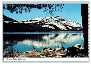 Vintage Beautiful Donner Lake, California. Postcard &DE