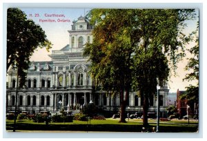 c1910's Court House Building Hamilton Canada Unposted Antique Postcard