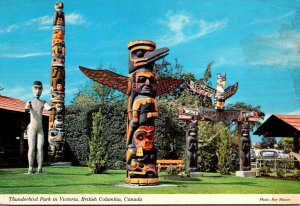 Canada Victoria Thunderbird Park Totem Poles