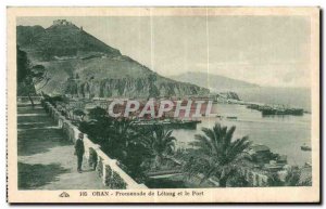 Old Postcard Oran Algeria - Walk Letang and Port