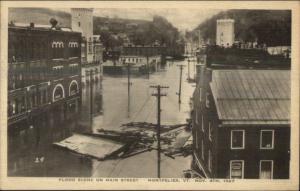 Montpelier VT 1927 Flood Damage VINTAGE EXC COND Postcard #11