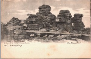 Czech Republic Riesengebirge Die Mädelsteine Krkonoše Vintage Postcard 09.06