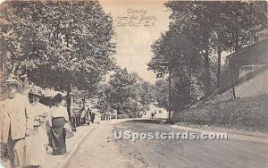 Coming from the Beach Sea Cliff, L.I. NY 1911