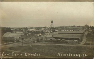 Armstrong IA From Elevator 1911 Used Real Photo Postcard