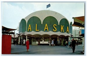 c1960 Seattle World's Fair Alaska Exhibit Exposition Amusement Park AK Postcard