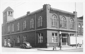 J65/ Lowell Michigan RPPC Postcard c1940-50 Town Hall Building?  428