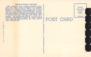 Union Station Chicago, IL., USA Chicago Train Unused 